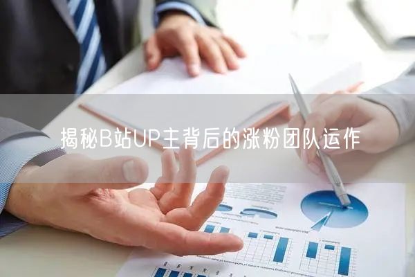 揭秘B站UP主背后的涨粉团队运作