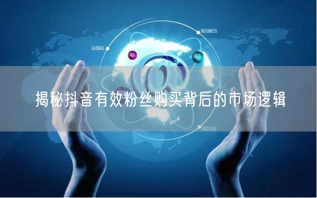 揭秘抖音有效粉丝购买背后的市场逻辑