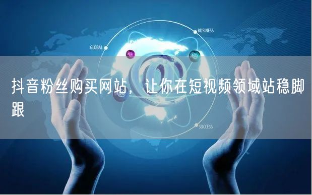 抖音粉丝购买网站，让你在短视频领域站稳脚跟
