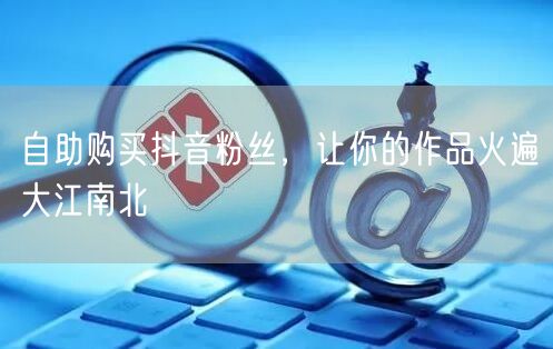 自助购买抖音粉丝，让你的作品火遍大江南北